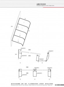 Structural drawing of canopy series